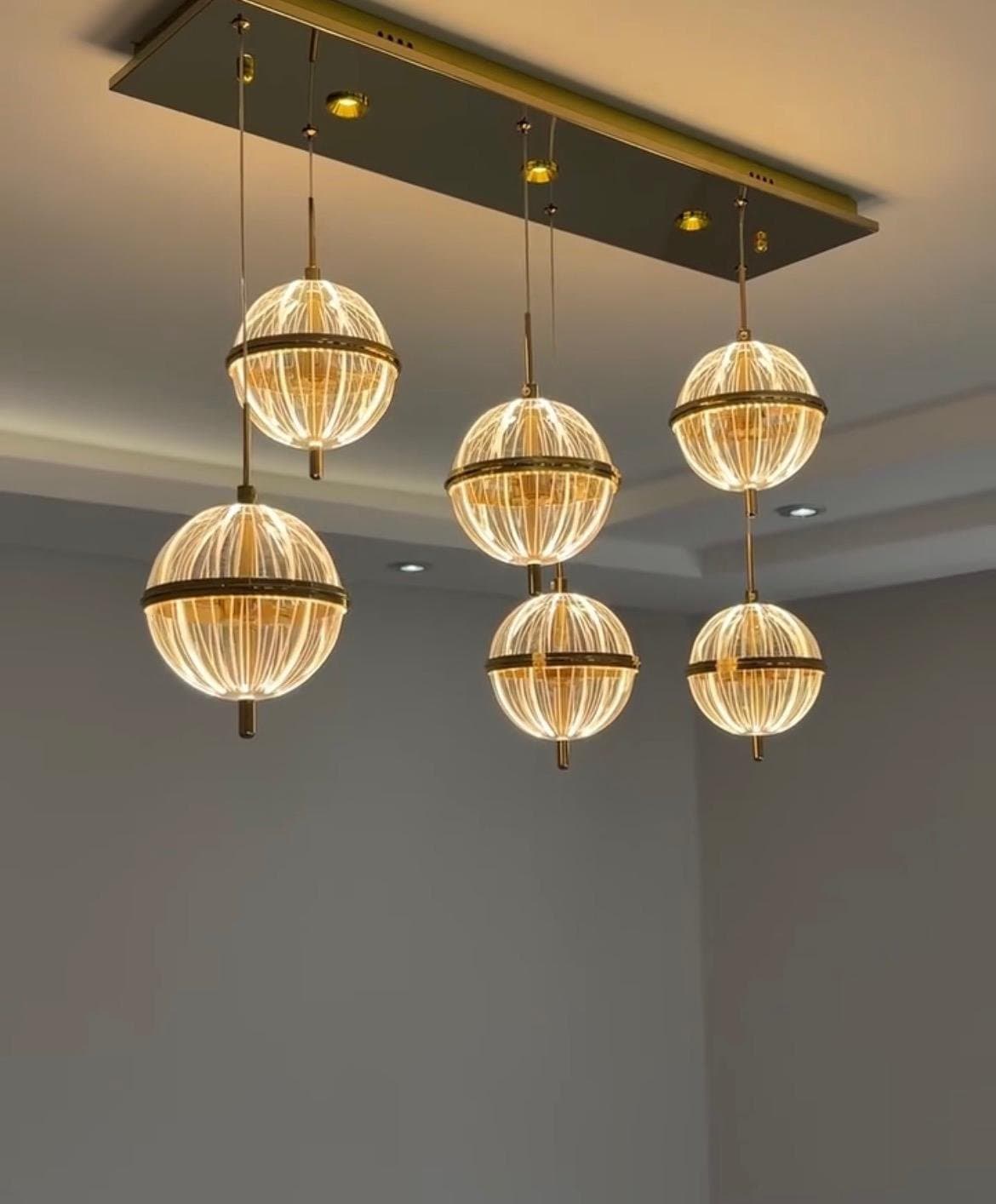 Klasik Baccarat Kollarla Saray Tipi Aydınlatma