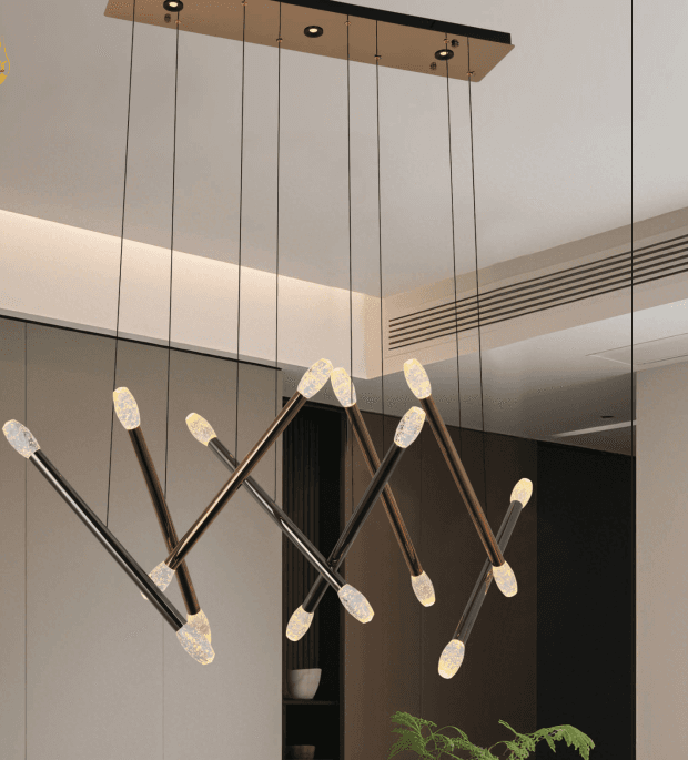 Modern Geometrik Çubuk LED Sarkıt Avize (L1000*H1500) - Kahramanmaraş Hilal Avize