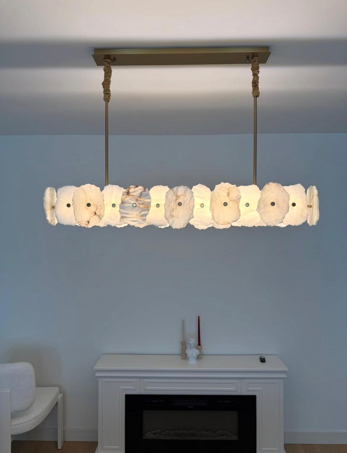 Modern Geometrik LED Halka Salon Avizesi
