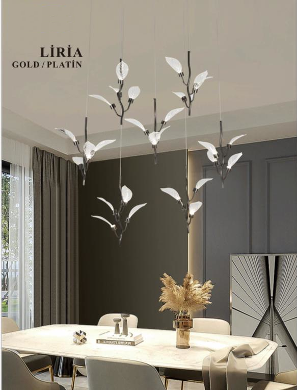 Liria Saray Tipi Geniş LED Avize küçük görsel 2